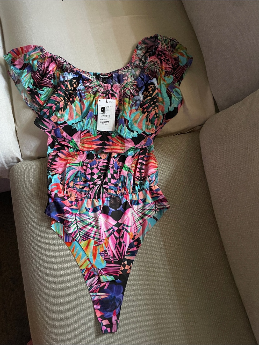 Desigual Multicolor Floral & Abstract Print Skirt